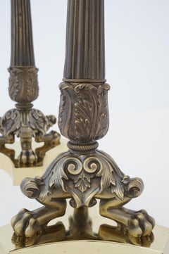 Pair of Neo Classical Bronze Candlesticks