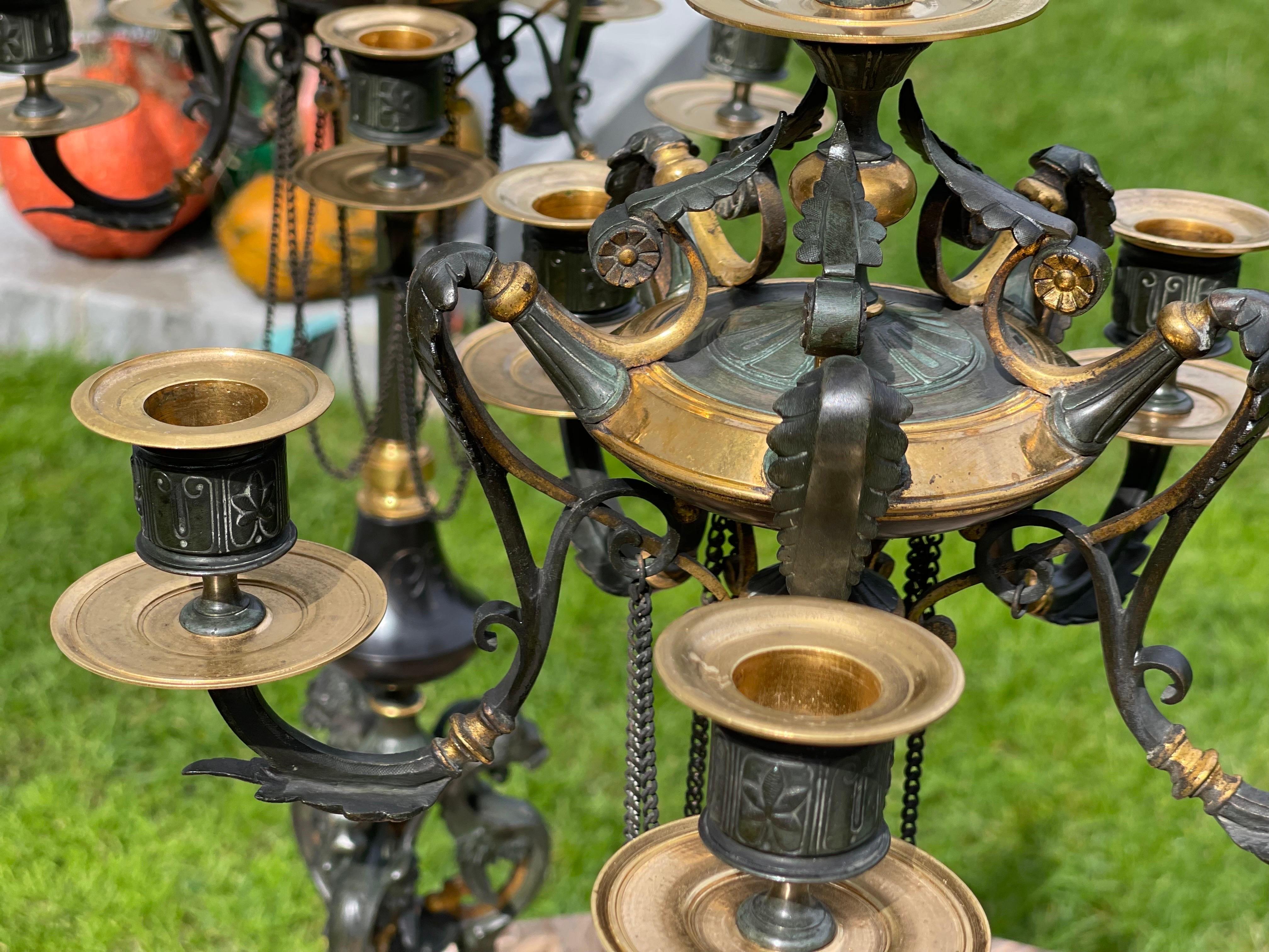 Paire de candélabres néoclassiques de Barbedienne en vente 3