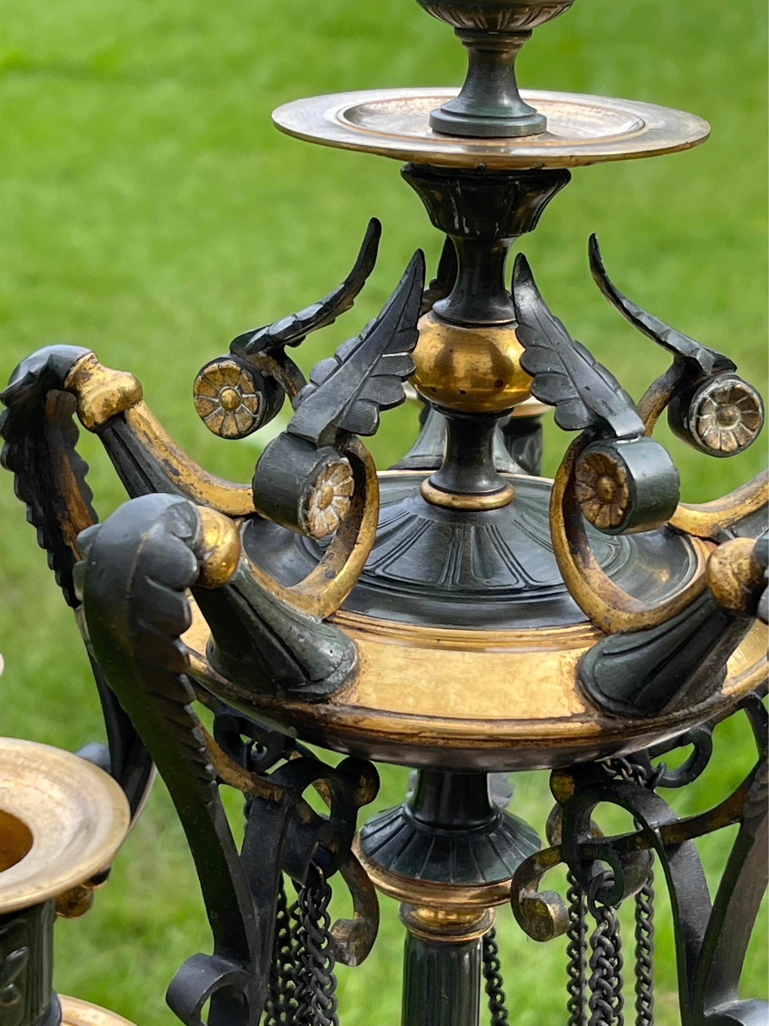 Pair of Neo-Classical Candelabra by Barbedienne For Sale 6