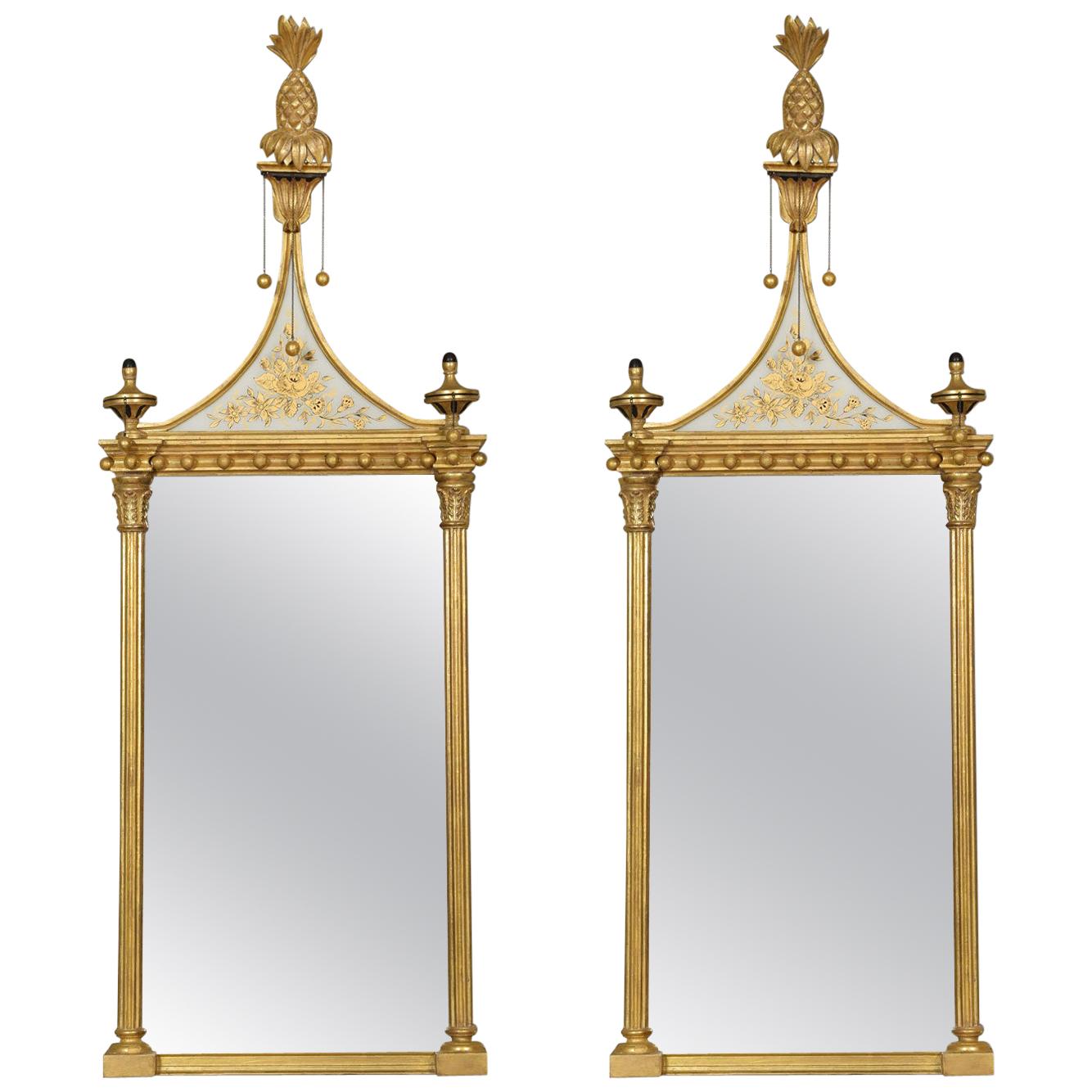 Pair of Neoclassical Pier Mirrors