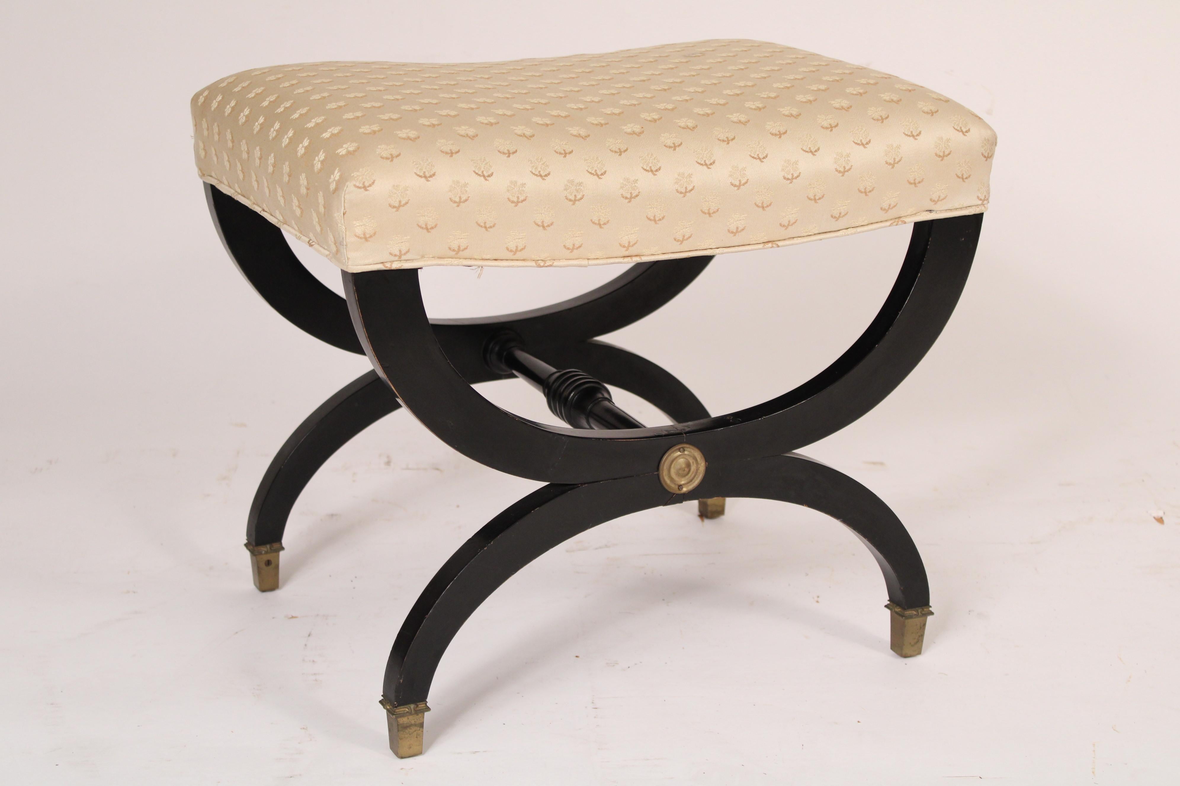 Pair Of Neo Classical Style Curule Form Benches at 1stDibs