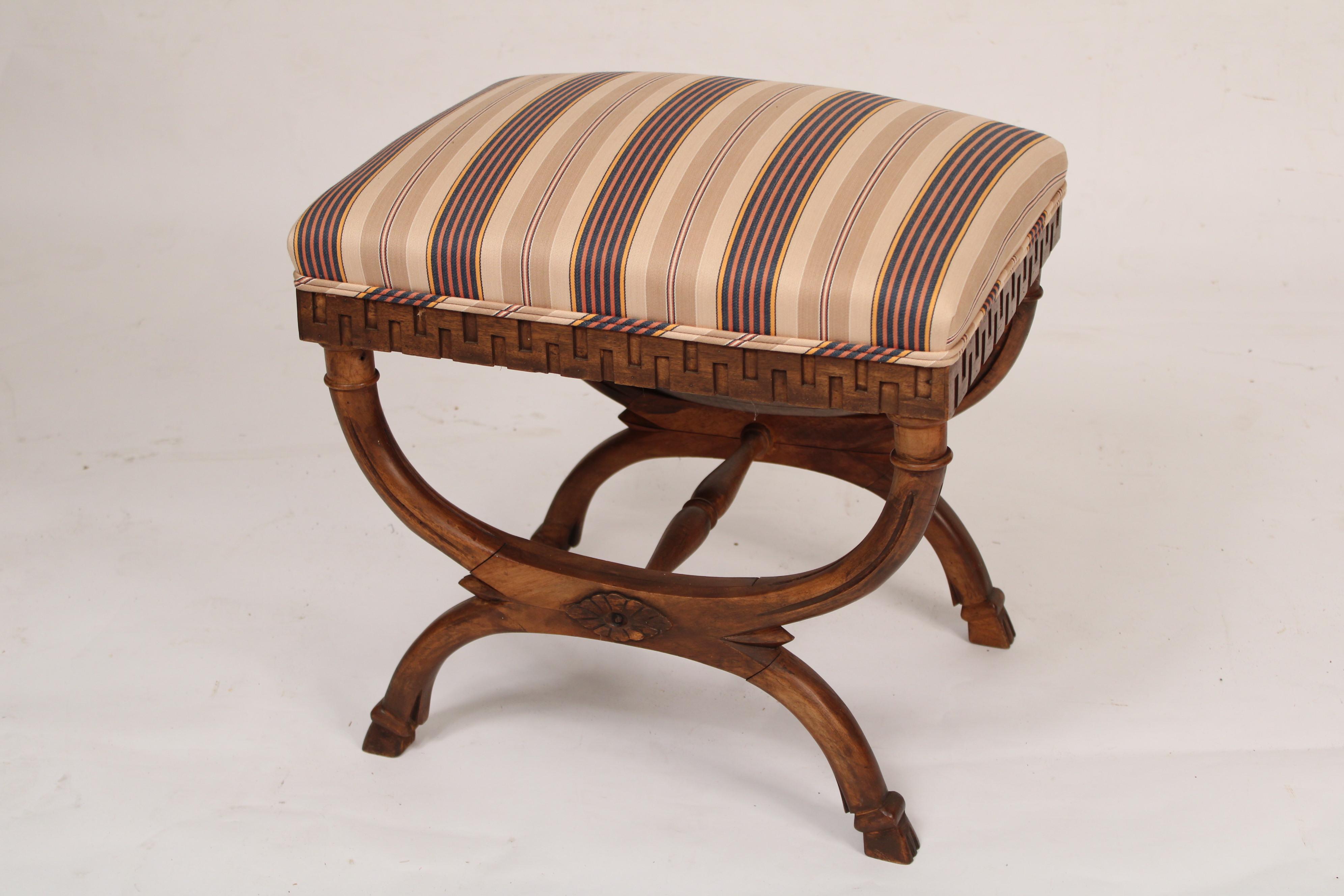 Unknown Pair of Neo Classical Style Curule Form Benches