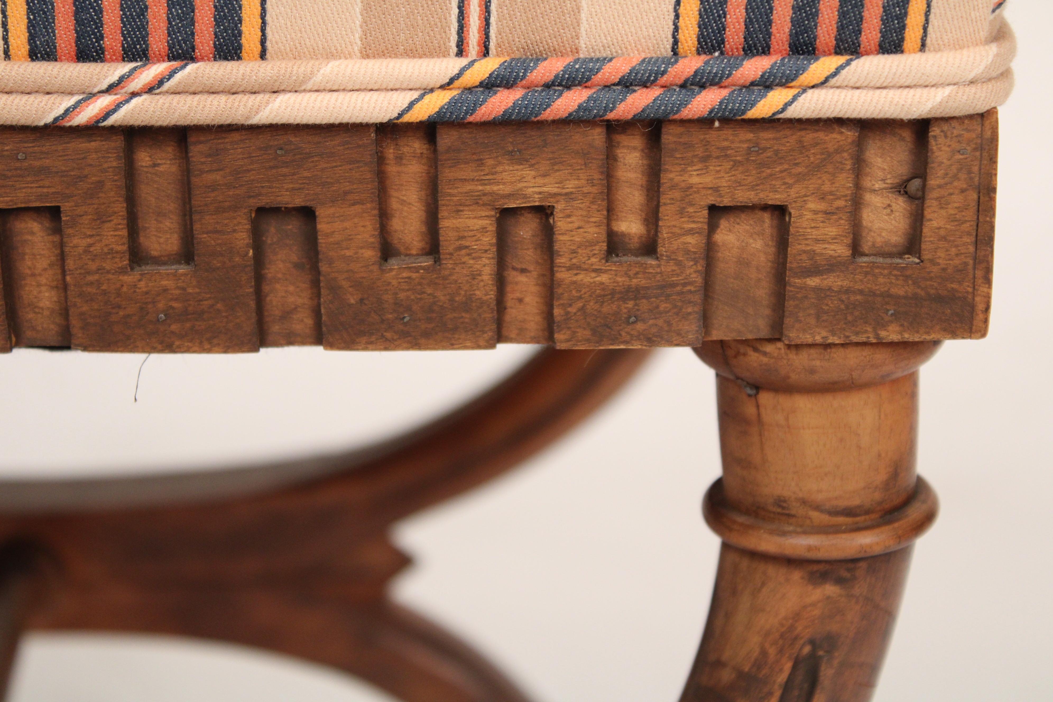 Pair of Neo Classical Style Curule Form Benches 1