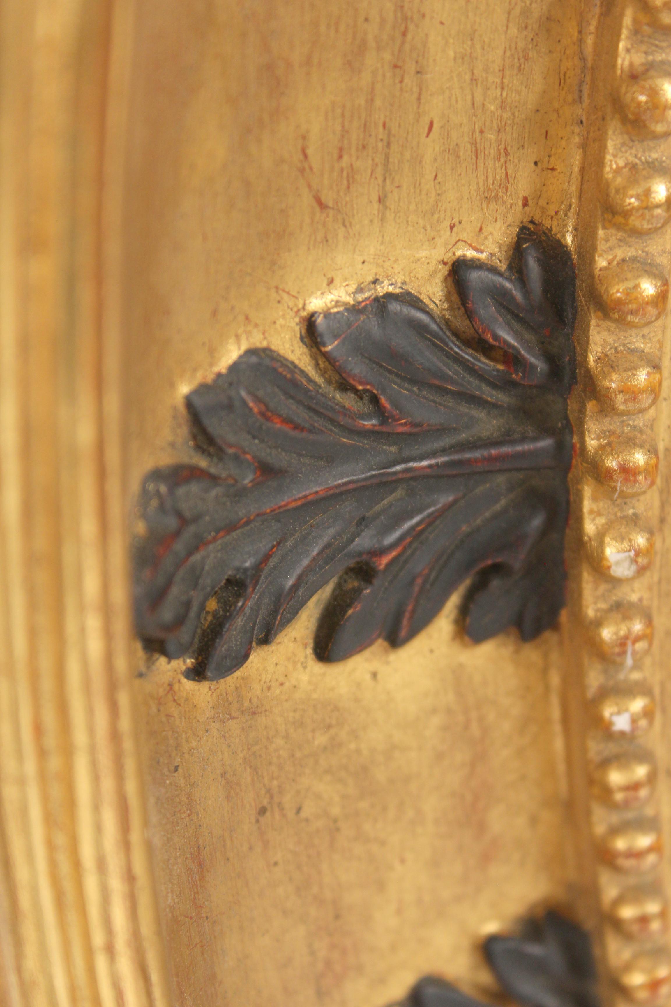 20th Century Pair of Neo Classical Style Gilt Wood Bulls Eye Mirrors