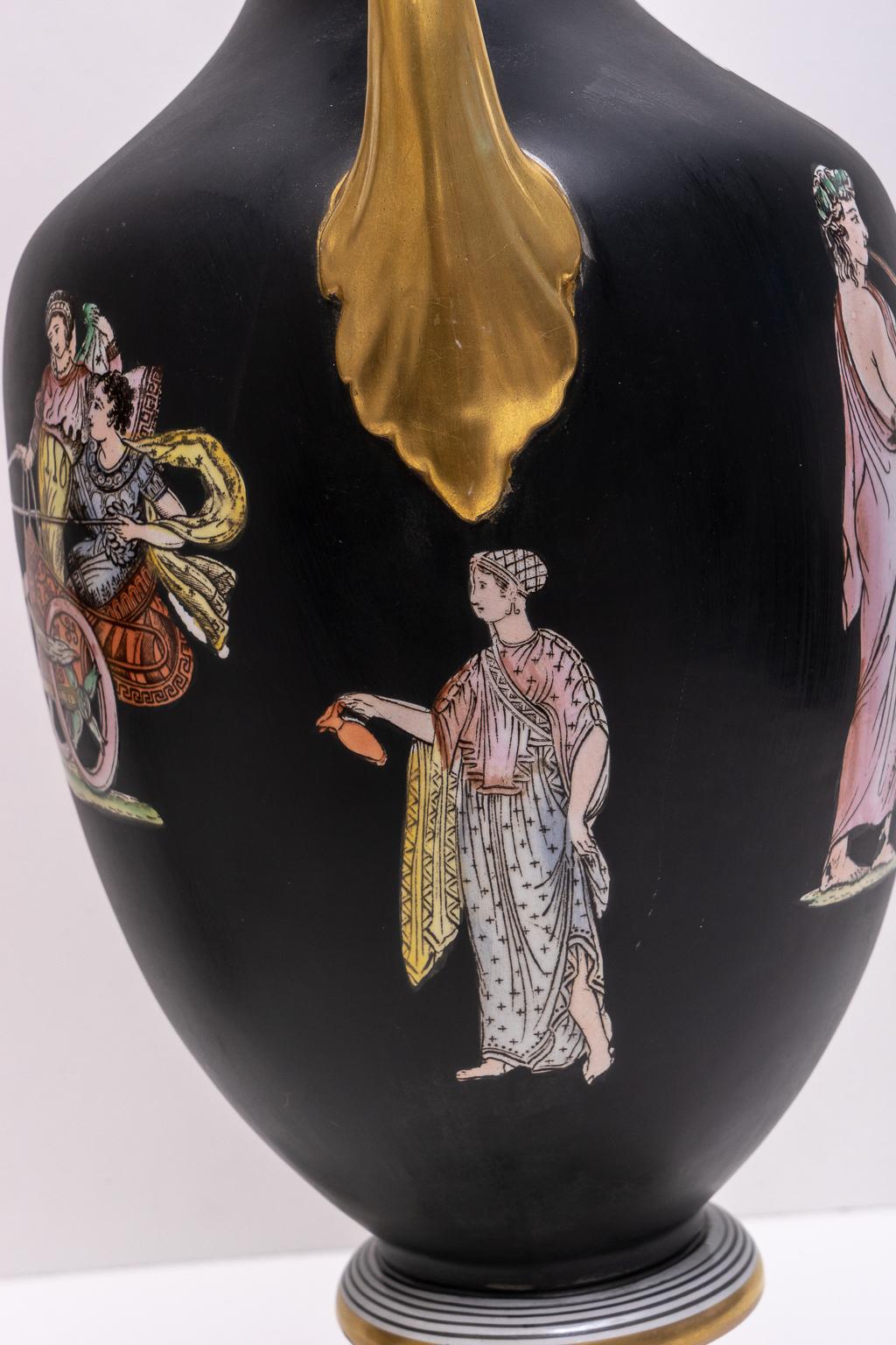 Coppia di lampade da tavolo neoclassiche in vendita 4