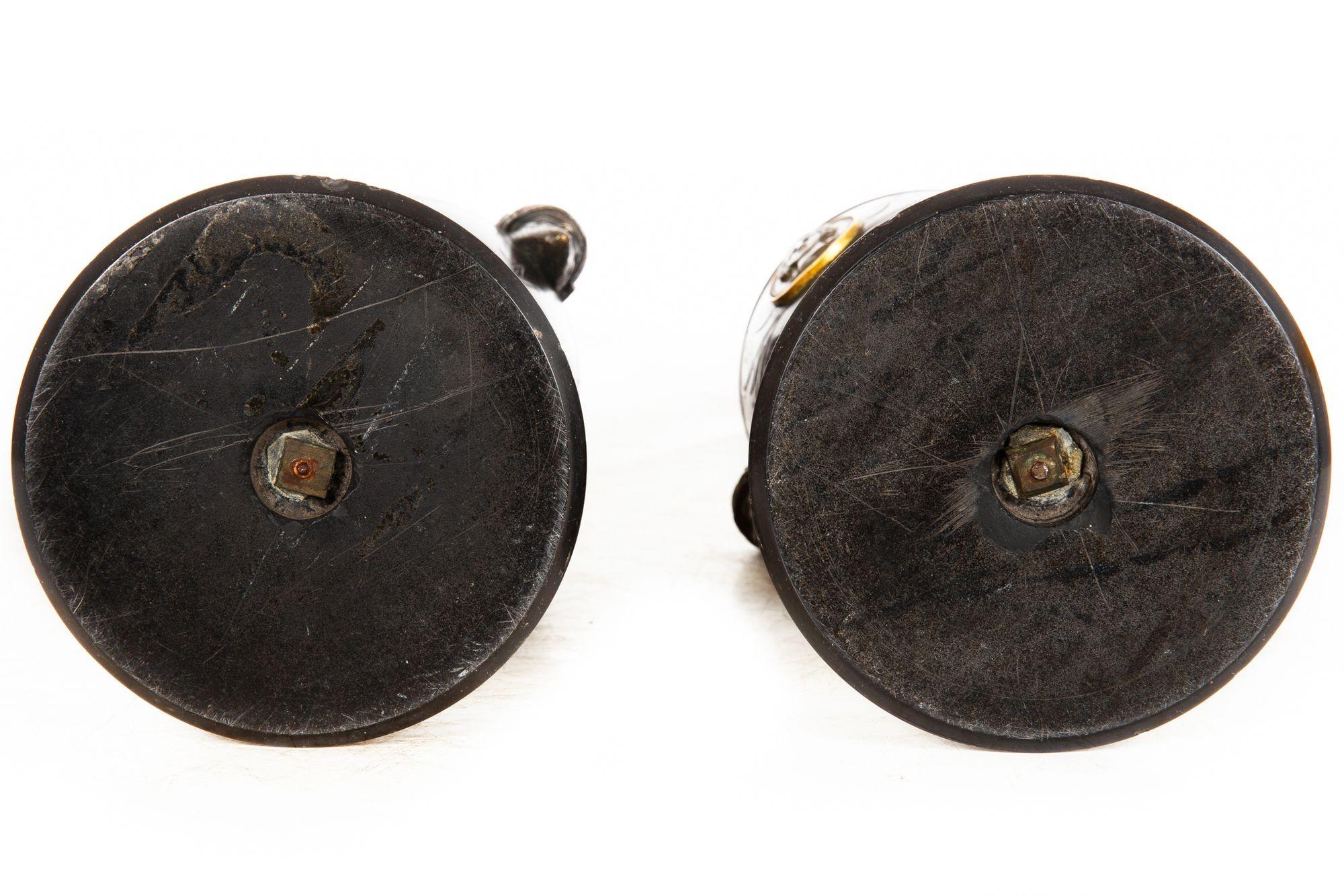 Pair of Neo-Greco Bronze and Marble Urns Vases with Candlestick circa 1880 in vendita 13