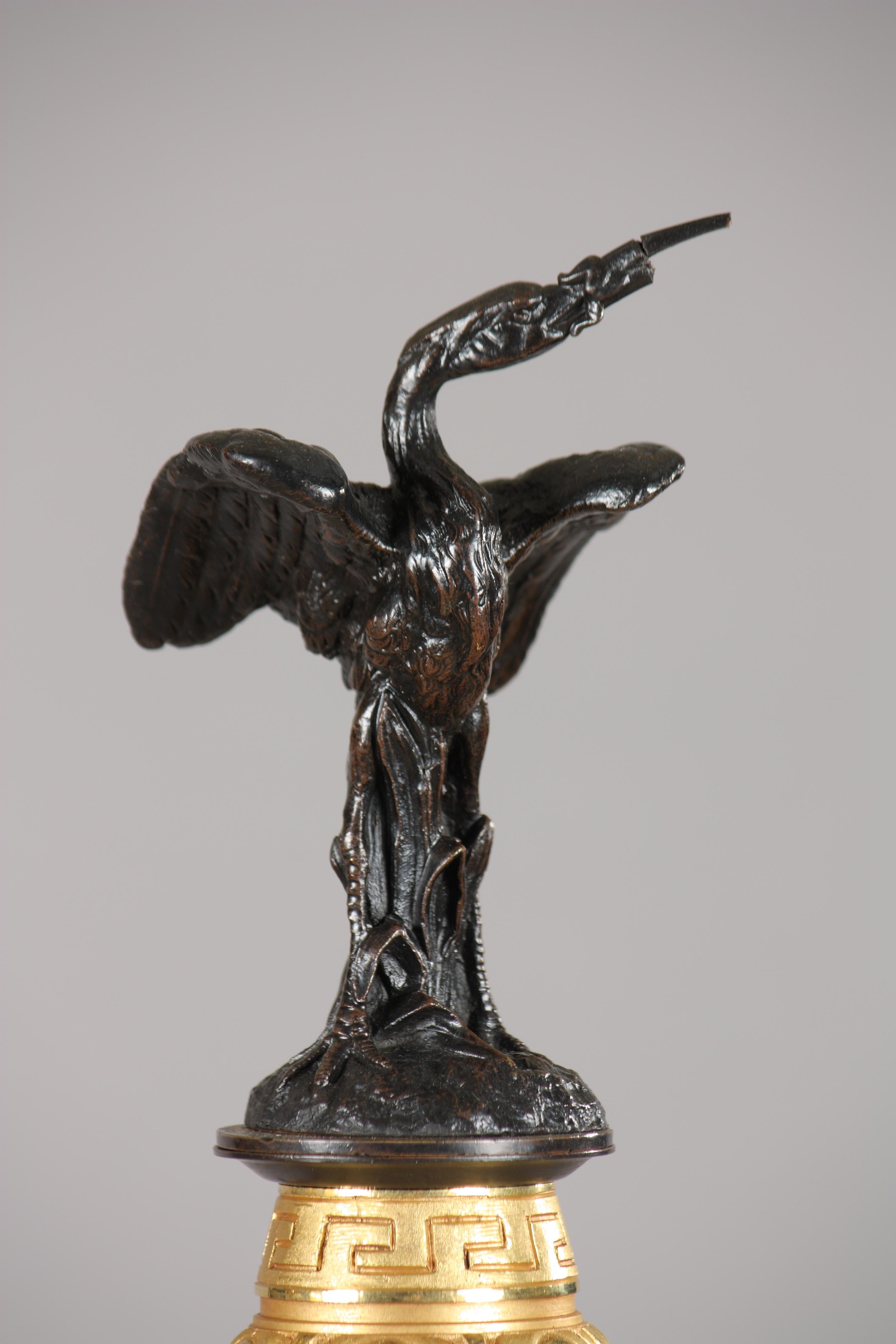 Pareja de candelabros neogriegos de bronce atribuidos a G.Servant, Francia, circa 1870 en Bueno estado para la venta en PARIS, FR