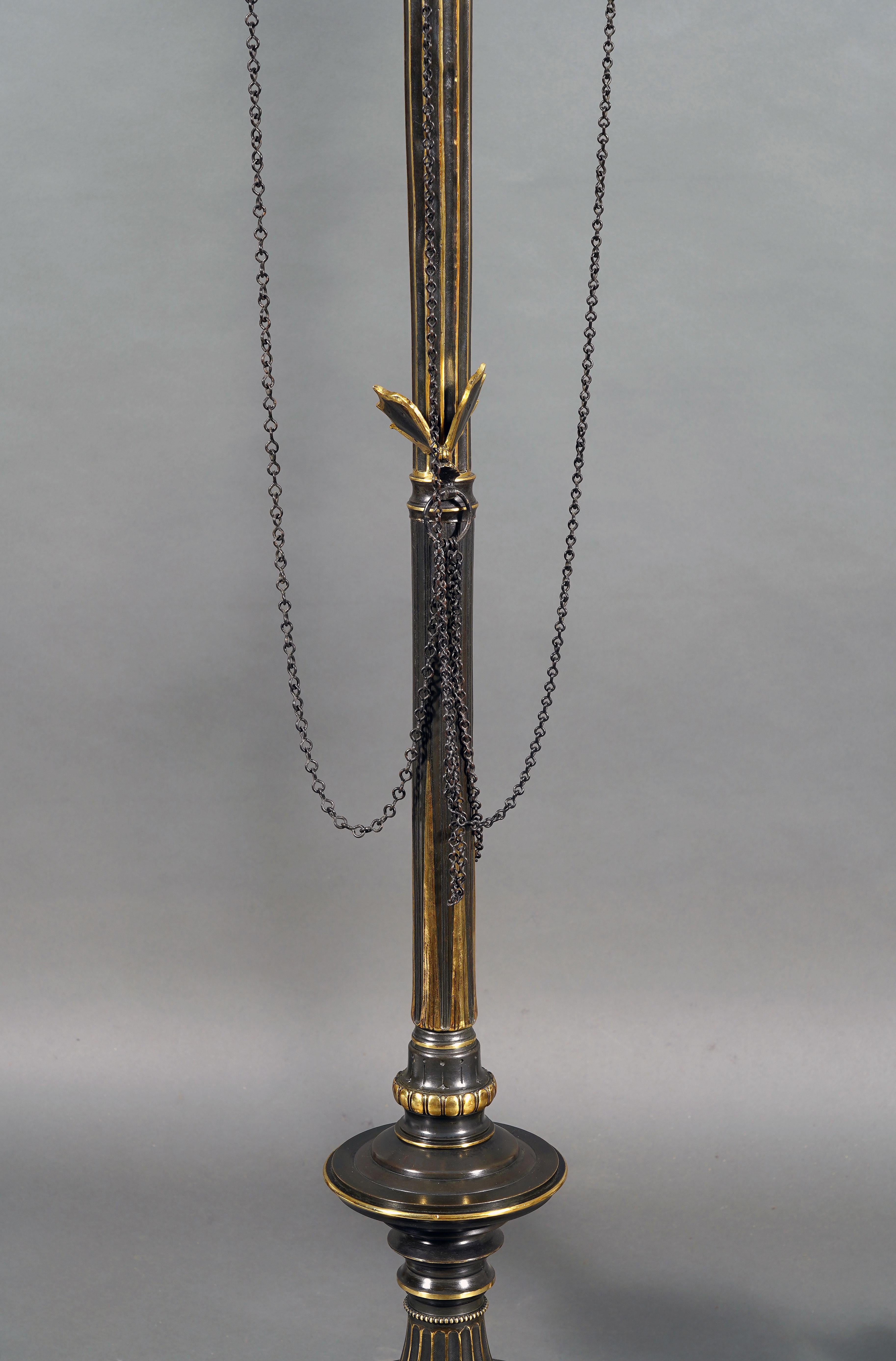Milieu du XIXe siècle Paire de lampadaires néo-grecs attribués à G. Servant, France, vers 1870 en vente