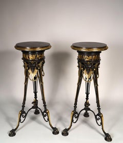Pair of Neo-Greek Pedestals, attributed to G.Servant, France, Circa 1880
