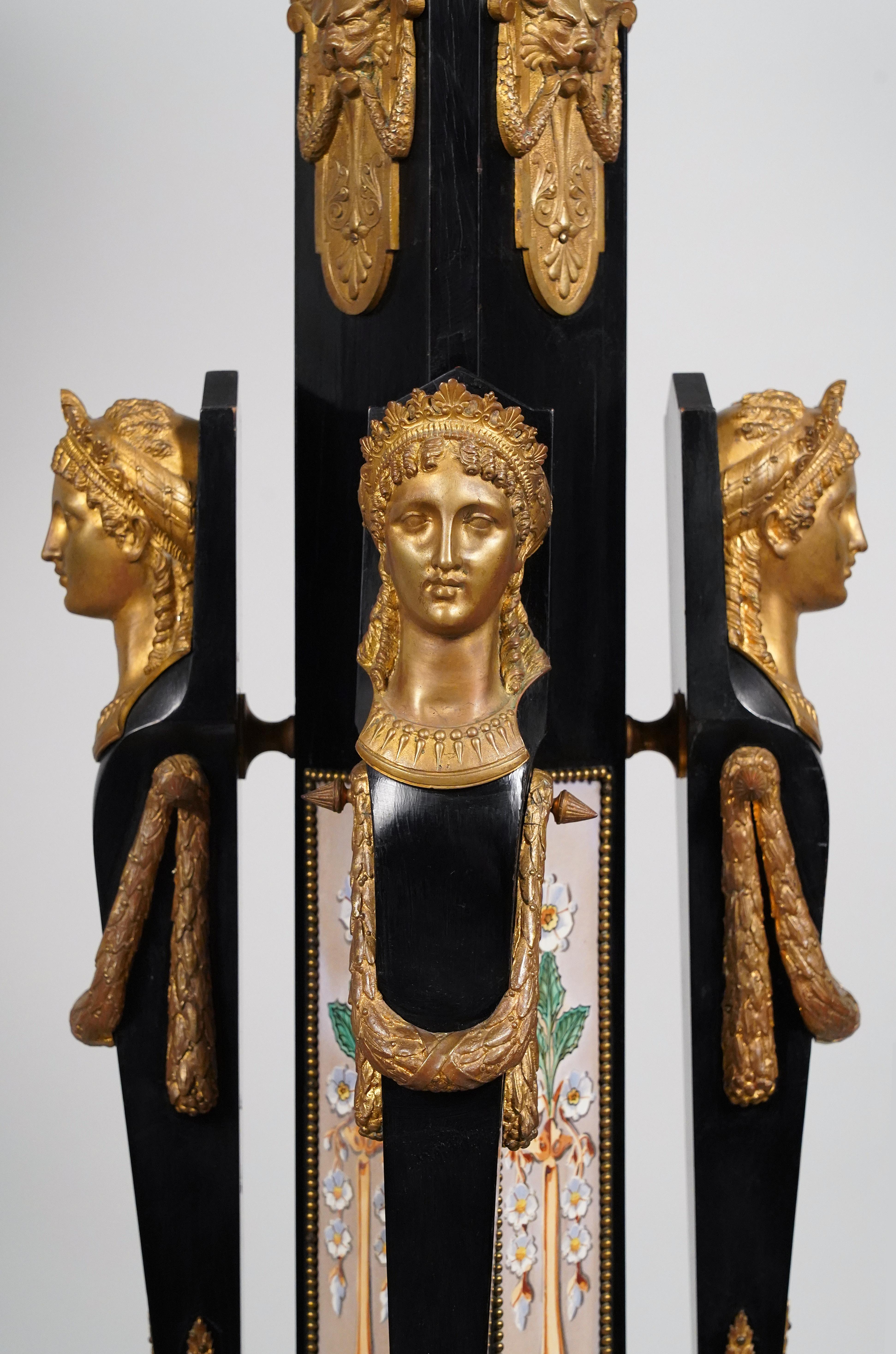 Mid-19th Century Pair of Neo-Greek Pedestals. C.G. Diehl & J.Brandely, France, circa 1867 For Sale