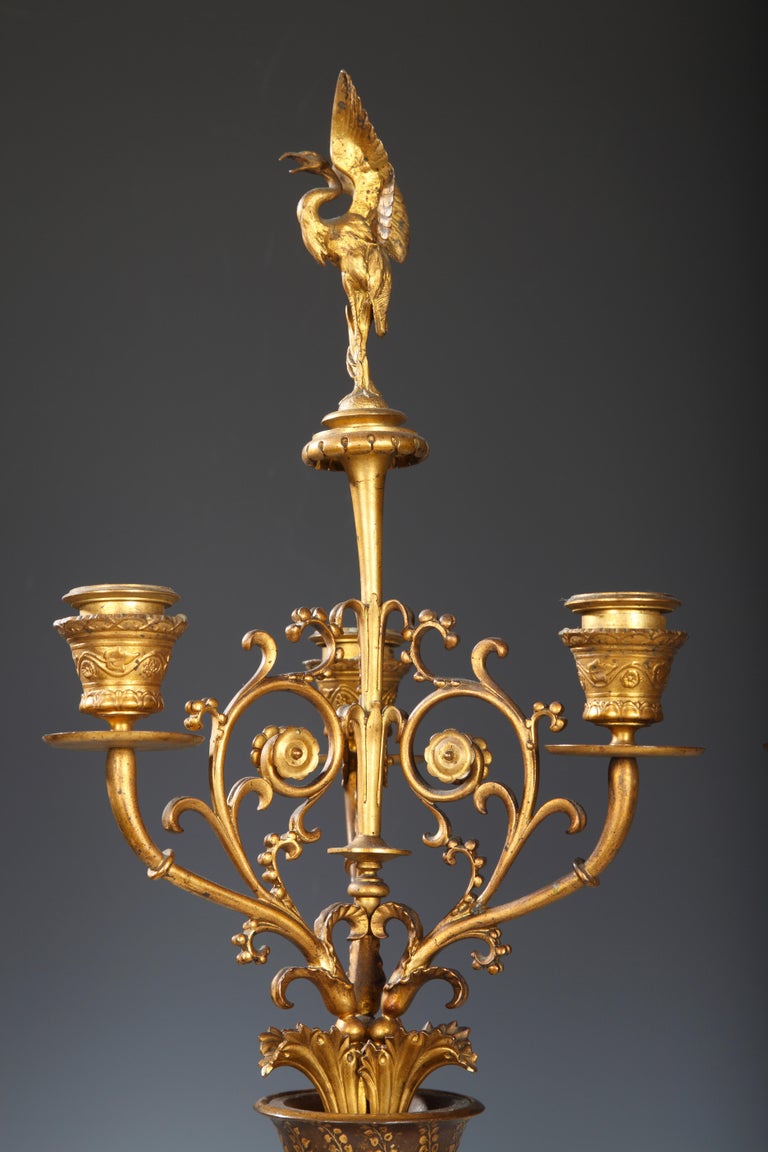 Pair of NeoGreek VaseCandelabras by F. Levillain and F. Barbedienne