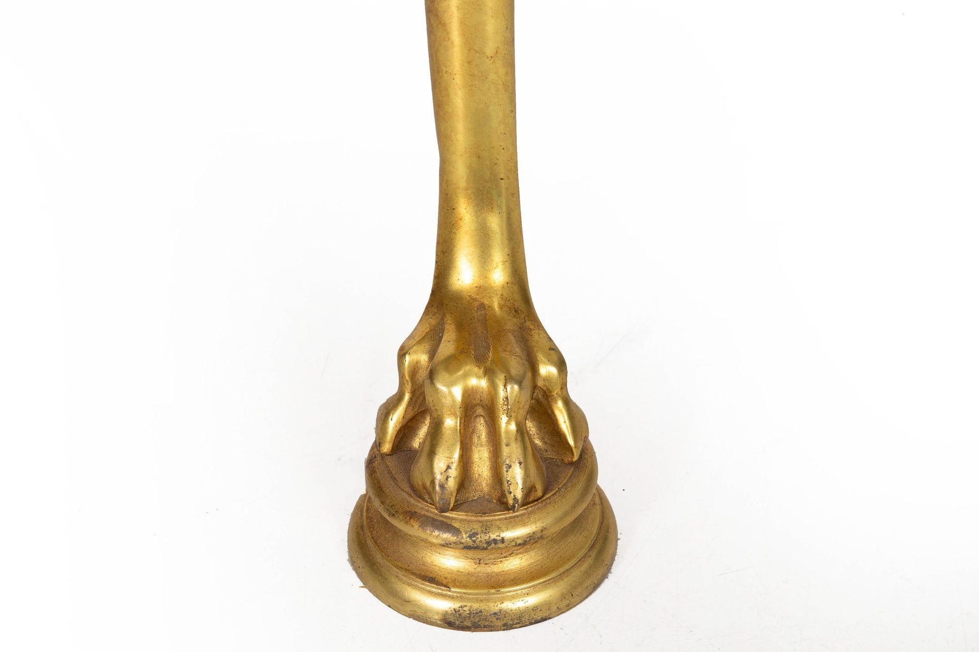 Paire de tables d'appoint néo-pompéiennes en laiton et marbre Greene & Greene Gueridon en vente 8