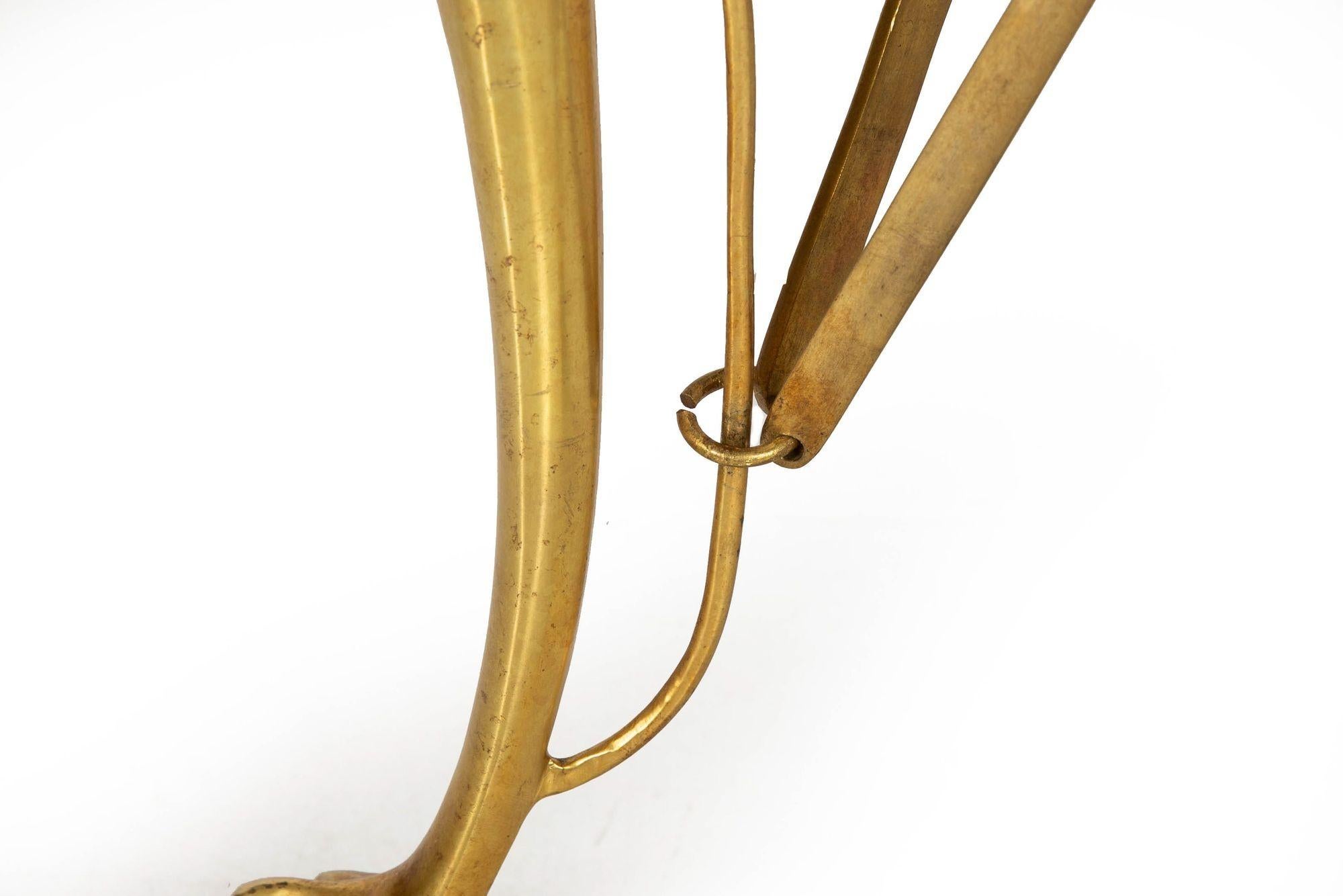 Paire de tables d'appoint néo-pompéiennes en laiton et marbre Greene & Greene Gueridon en vente 9