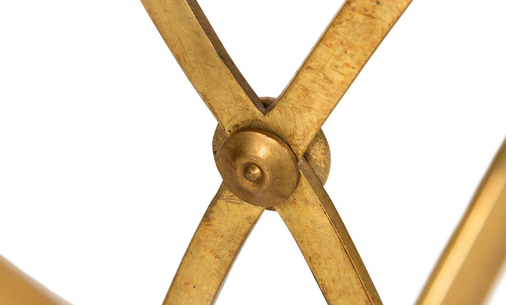 Paire de tables d'appoint néo-pompéiennes en laiton et marbre Greene & Greene Gueridon en vente 12