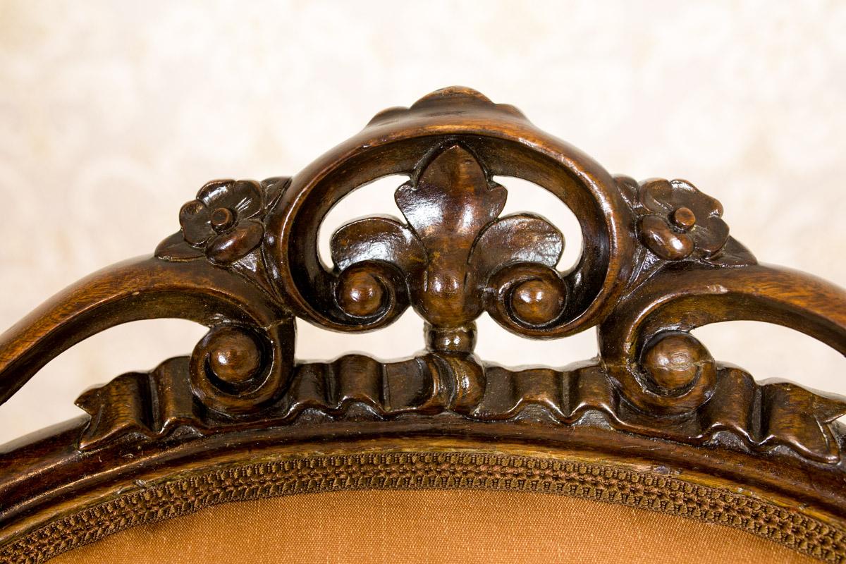 Pair of Neo-Rococo Mahogany Armchairs from the Second Half of the 19th Century 4