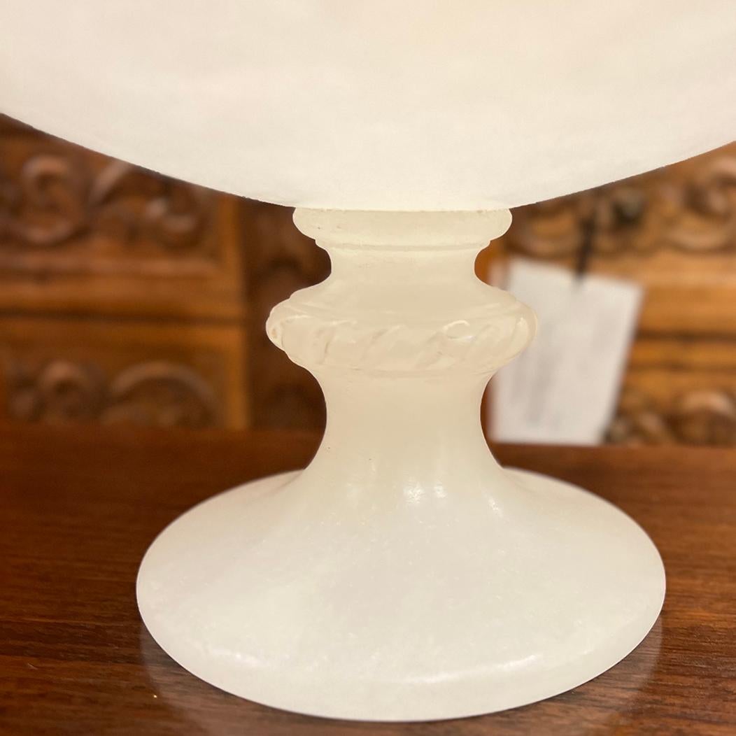 Italian Pair of Neoclassic Alabaster Tazzas