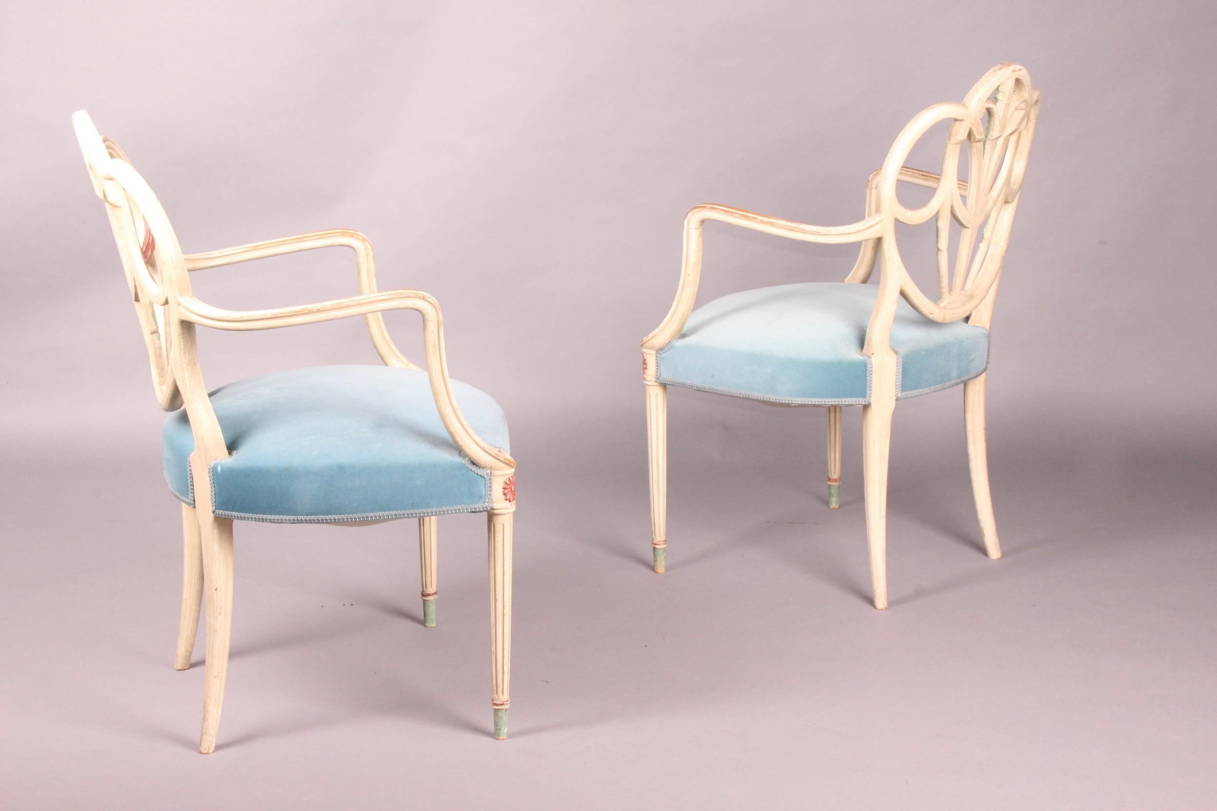Mid-20th Century Pair of Neoclassic Armchairs