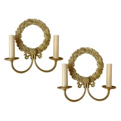 Pair of Neoclassic Bronze Sconces