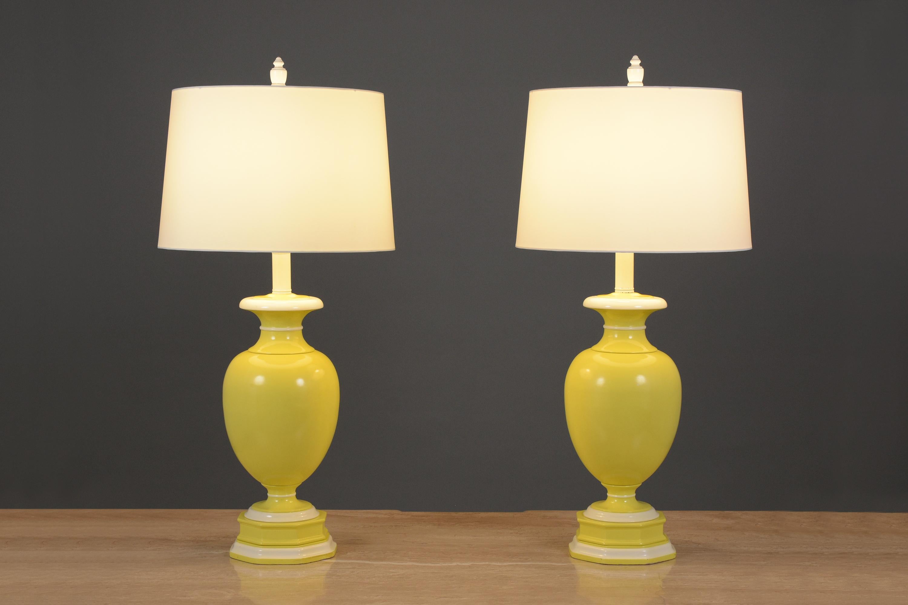 yellow lamp base