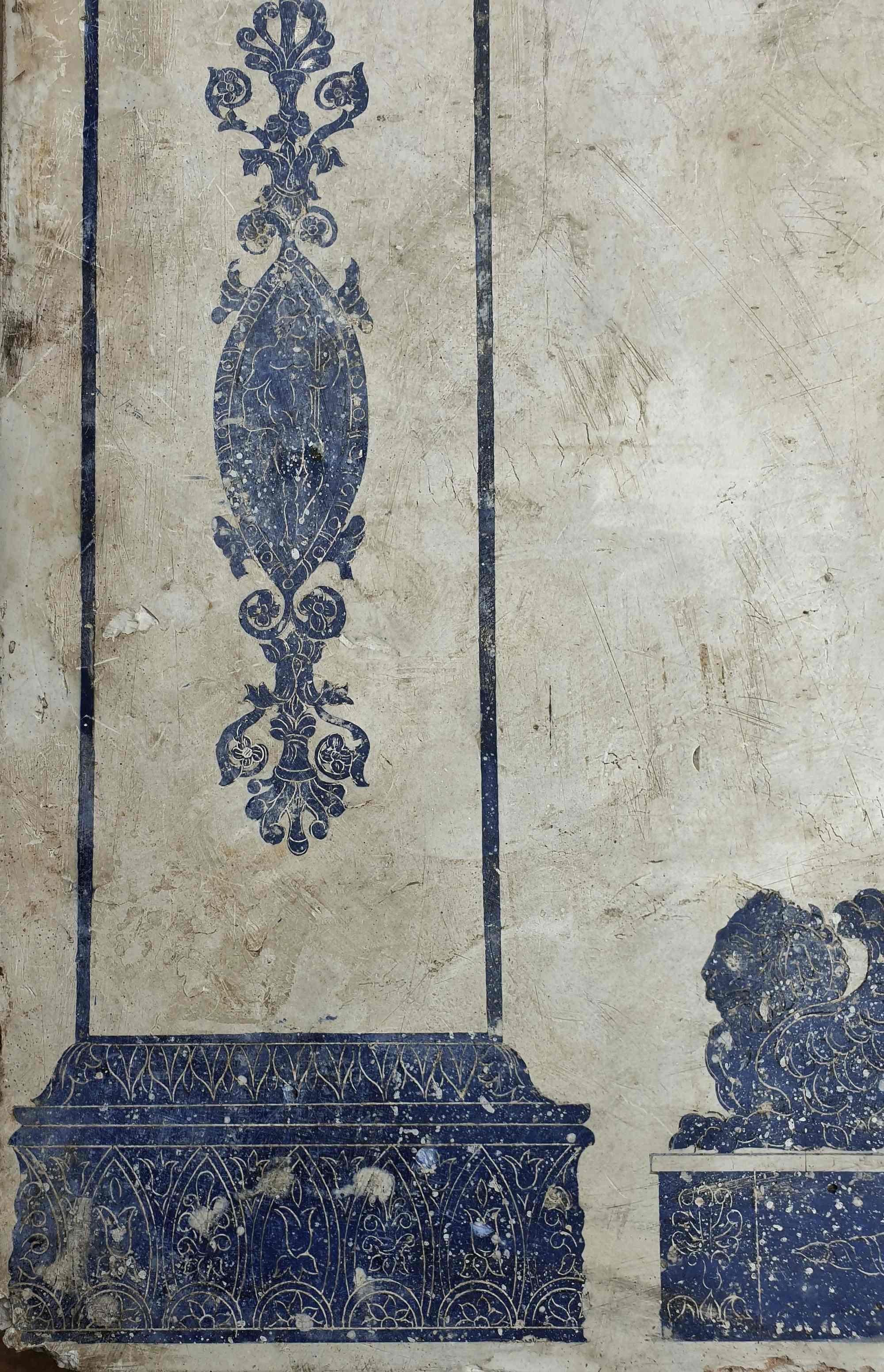 Paar neoklassizistische Konsolentische mit Scagiole-Platte, Italien, 19./20. Jahrhundert im Zustand „Gut“ im Angebot in Walkertshofen, BY