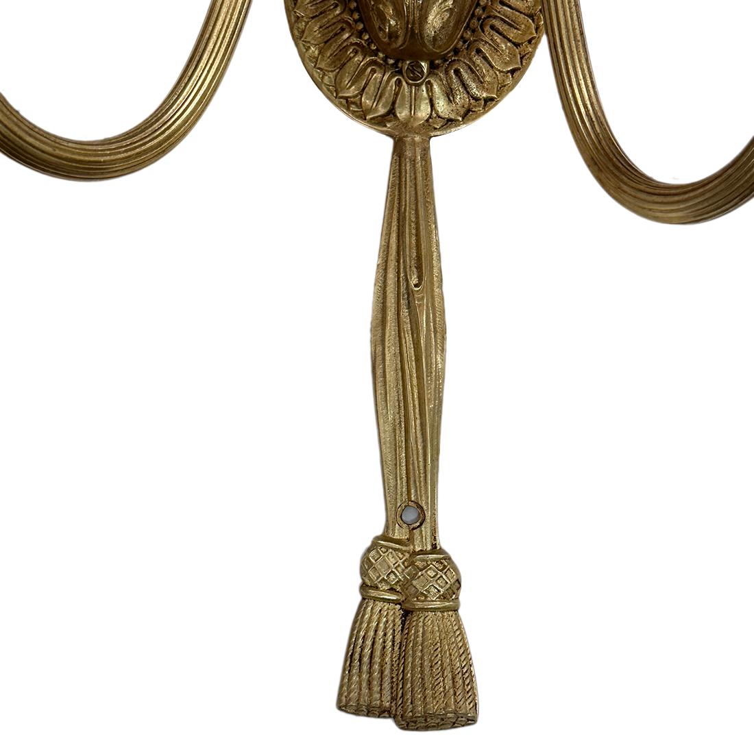 French Pair of Neoclassic Sconces For Sale
