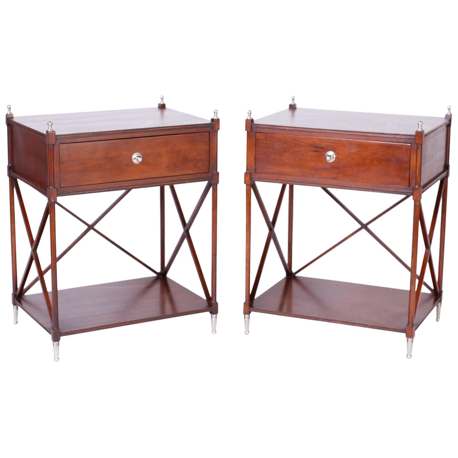 Pair of Neoclassic Stands or Tables