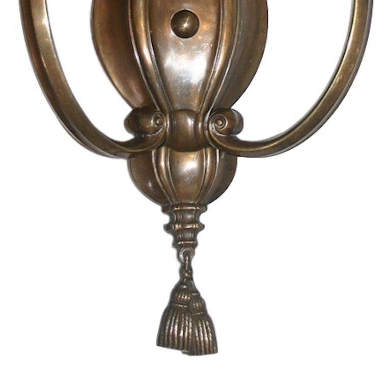 American Pair of Neoclassic Style Caldwell Sconces For Sale
