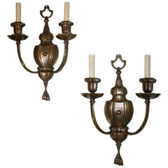 Antique Pair of Neoclassic Style Caldwell Sconces