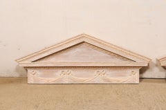 Pair of Neoclassic Style Hanging Wood Pediments