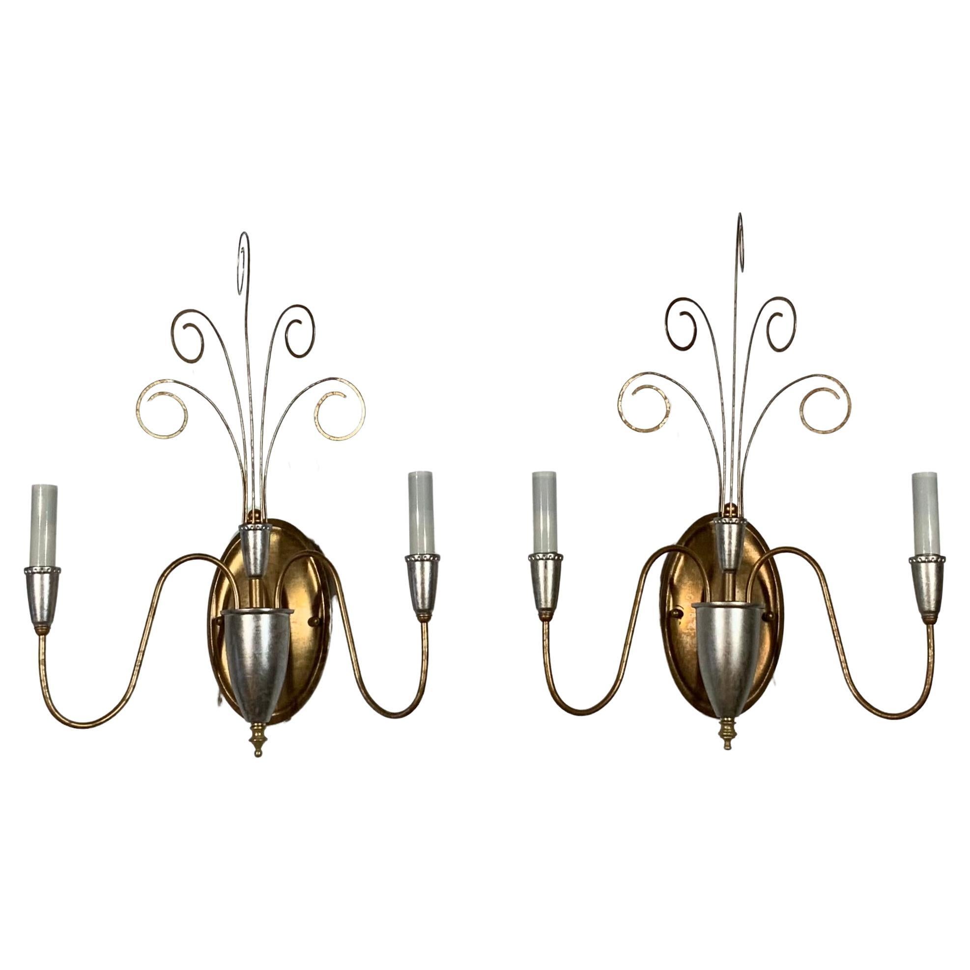 Pair of Neoclassic Style Wall Sconces