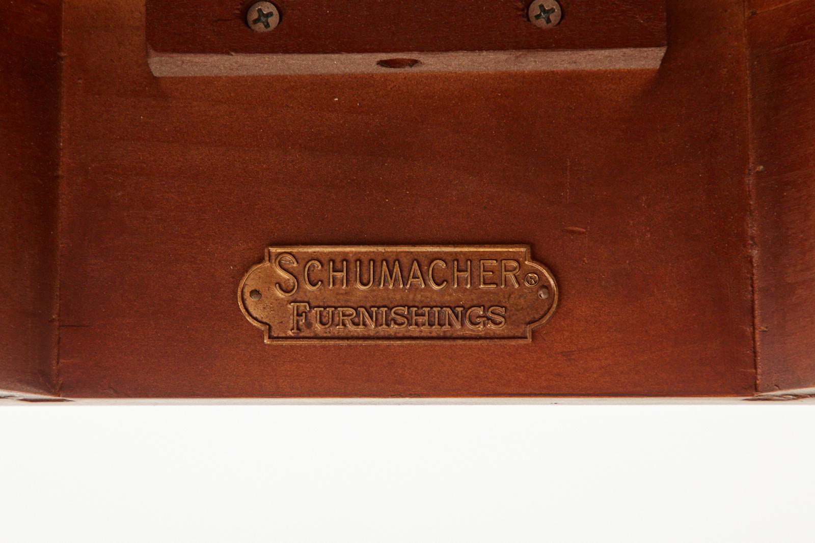 Pair of Neoclassical Adams Style Demilune Consoles by Schumacher 3