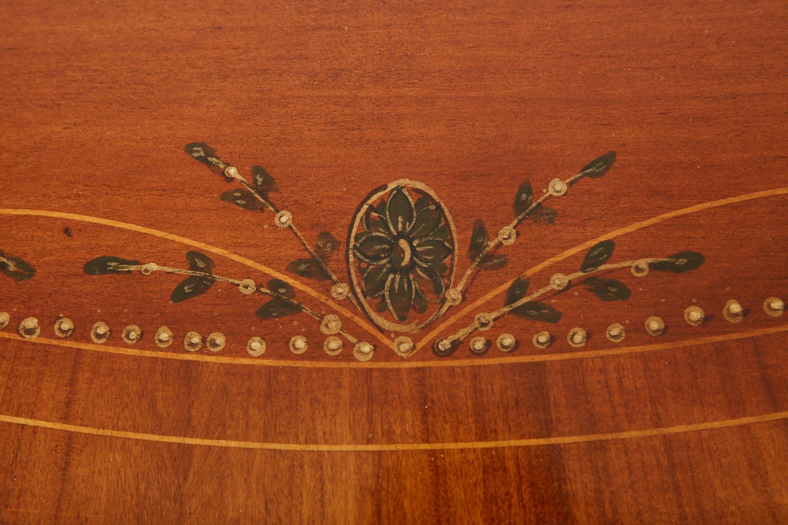 Pair of Neoclassical Adams Style Demilune Consoles by Schumacher 5