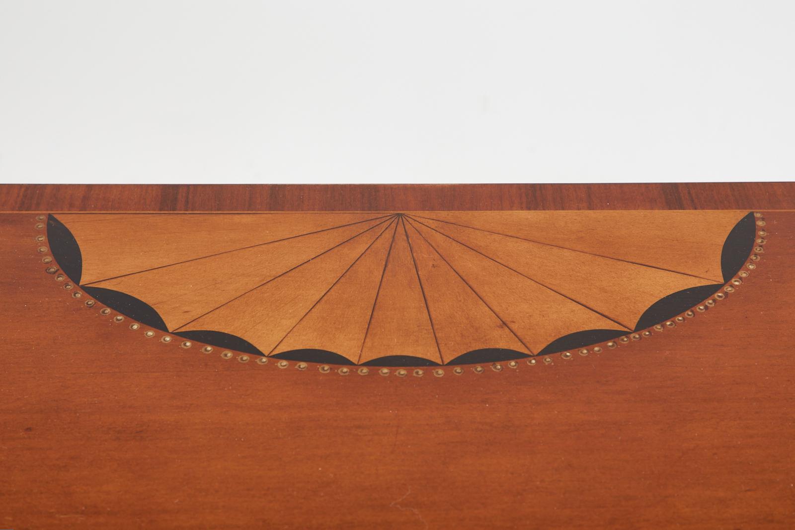 Pair of Neoclassical Adams Style Demilune Consoles by Schumacher 6