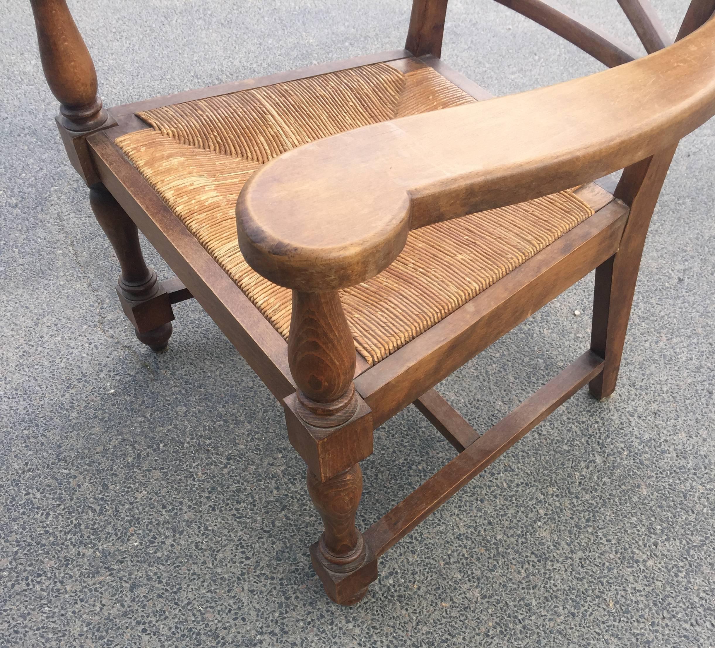 Pair of Neoclassical Armchairs in the Style of André Arbus, circa 1940 In Excellent Condition For Sale In Saint-Ouen, FR