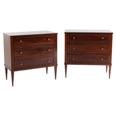 Pair of Neoclassical Bedside Commodes