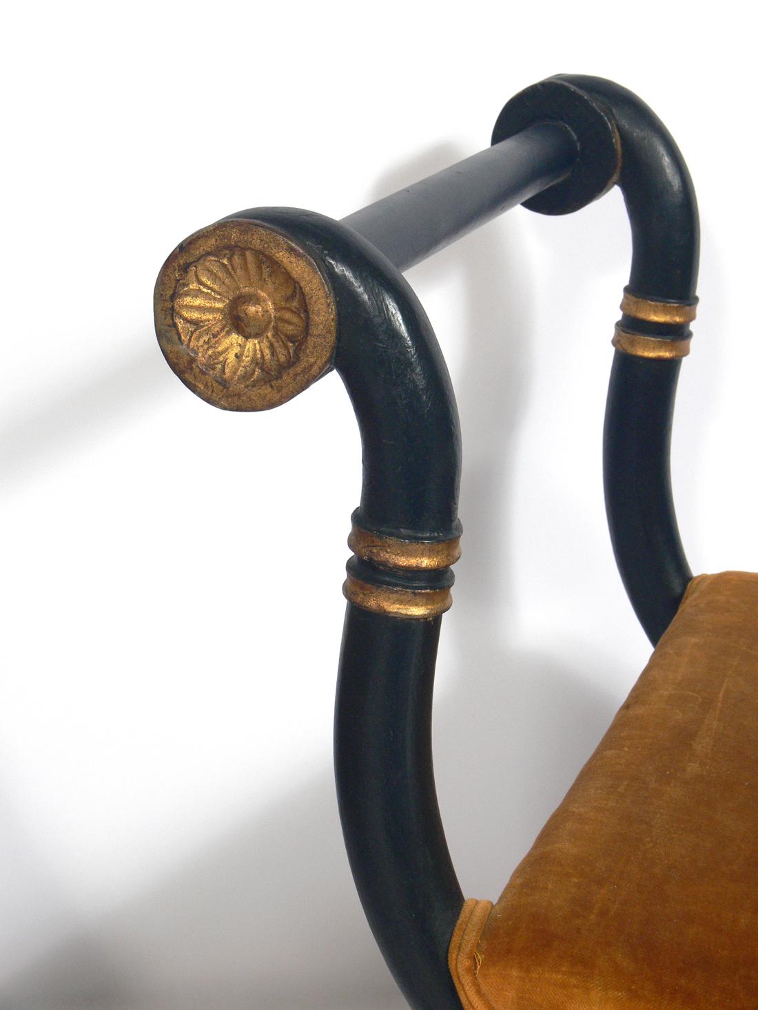 Gilt Pair of Neoclassical Benches