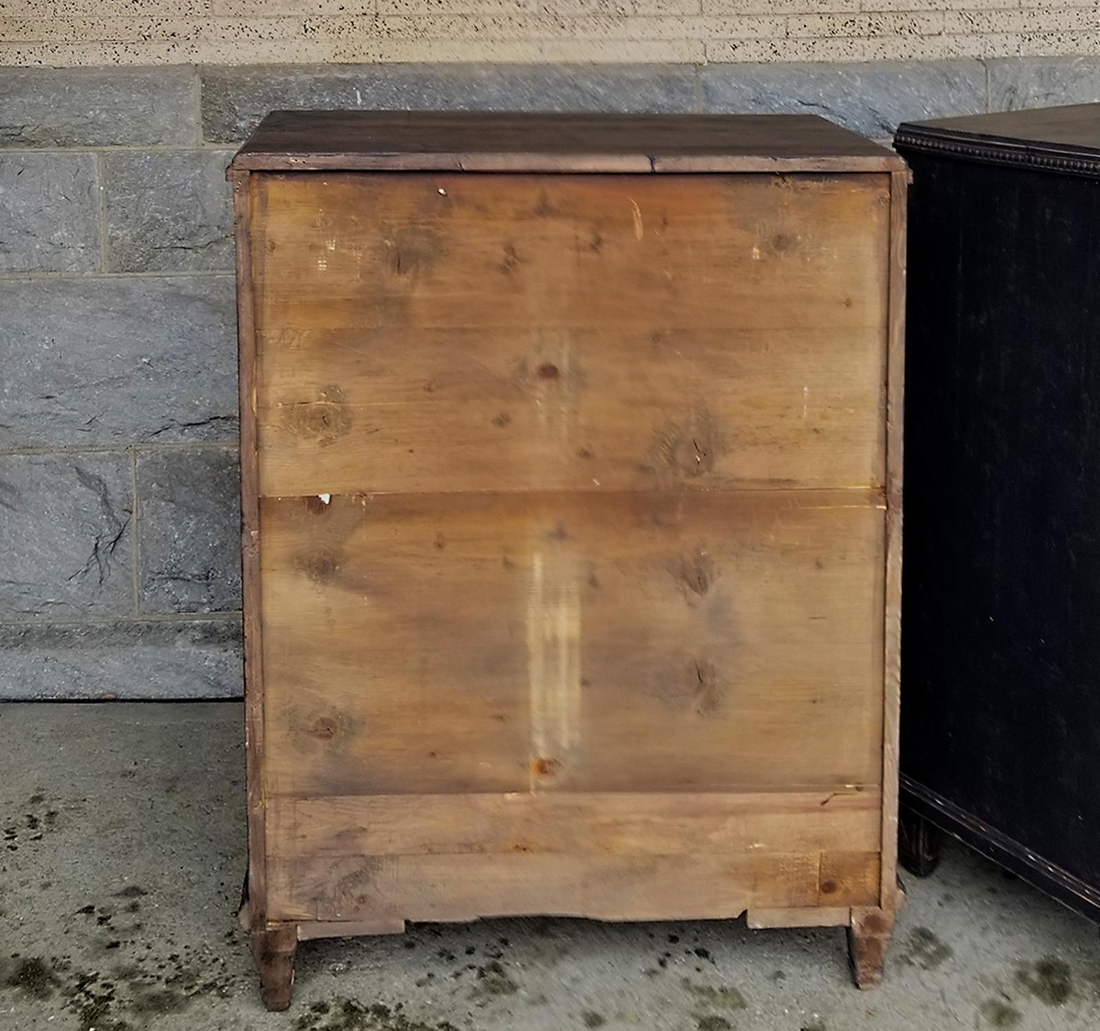 Wood Pair of Neoclassical Cabinets