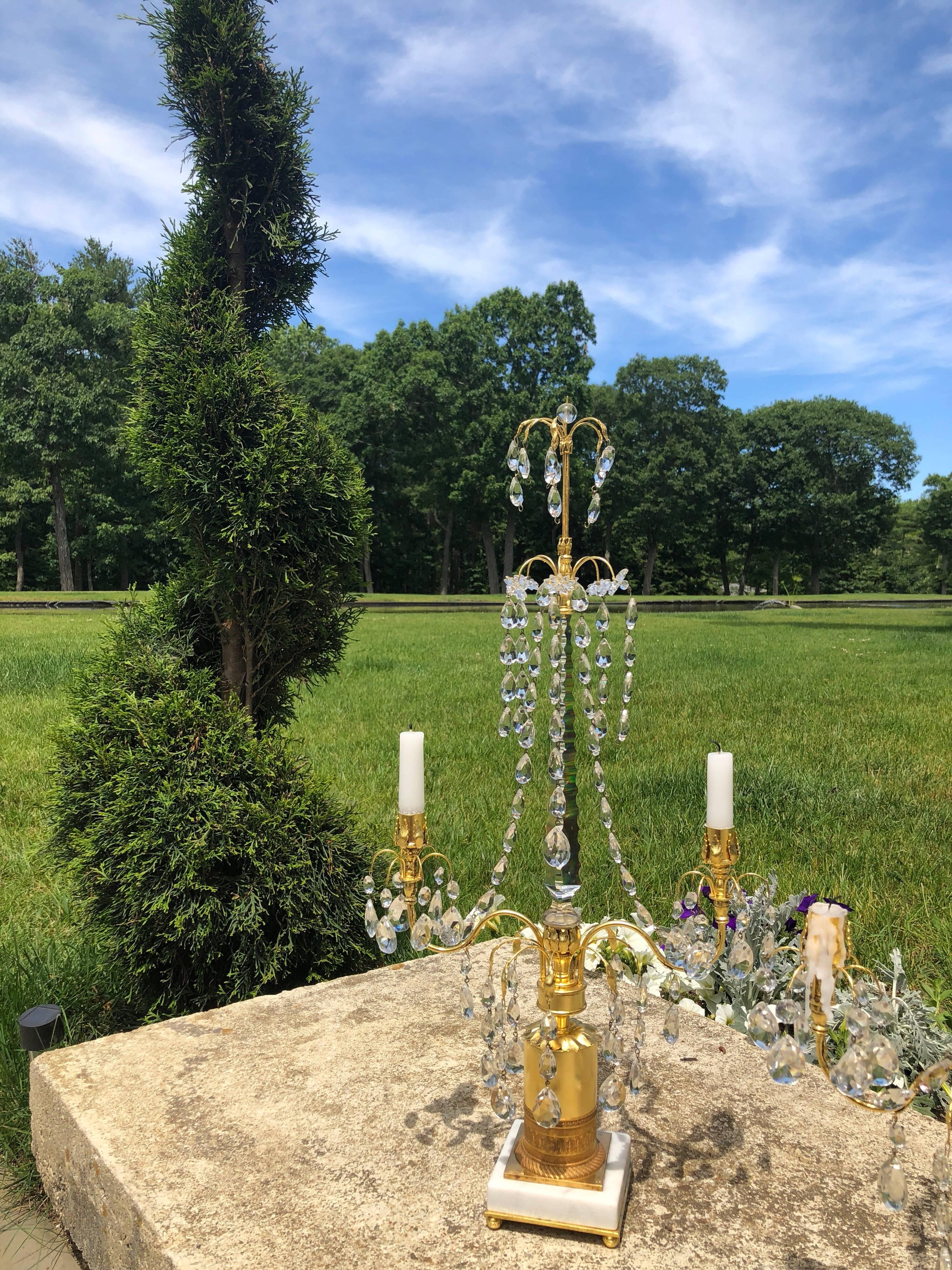 Early 20th Century Pair of Swedish Neoclassical Candelabra