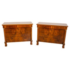 Pair of Neoclassical Chests of Drawers, Italy, Early 19th Century