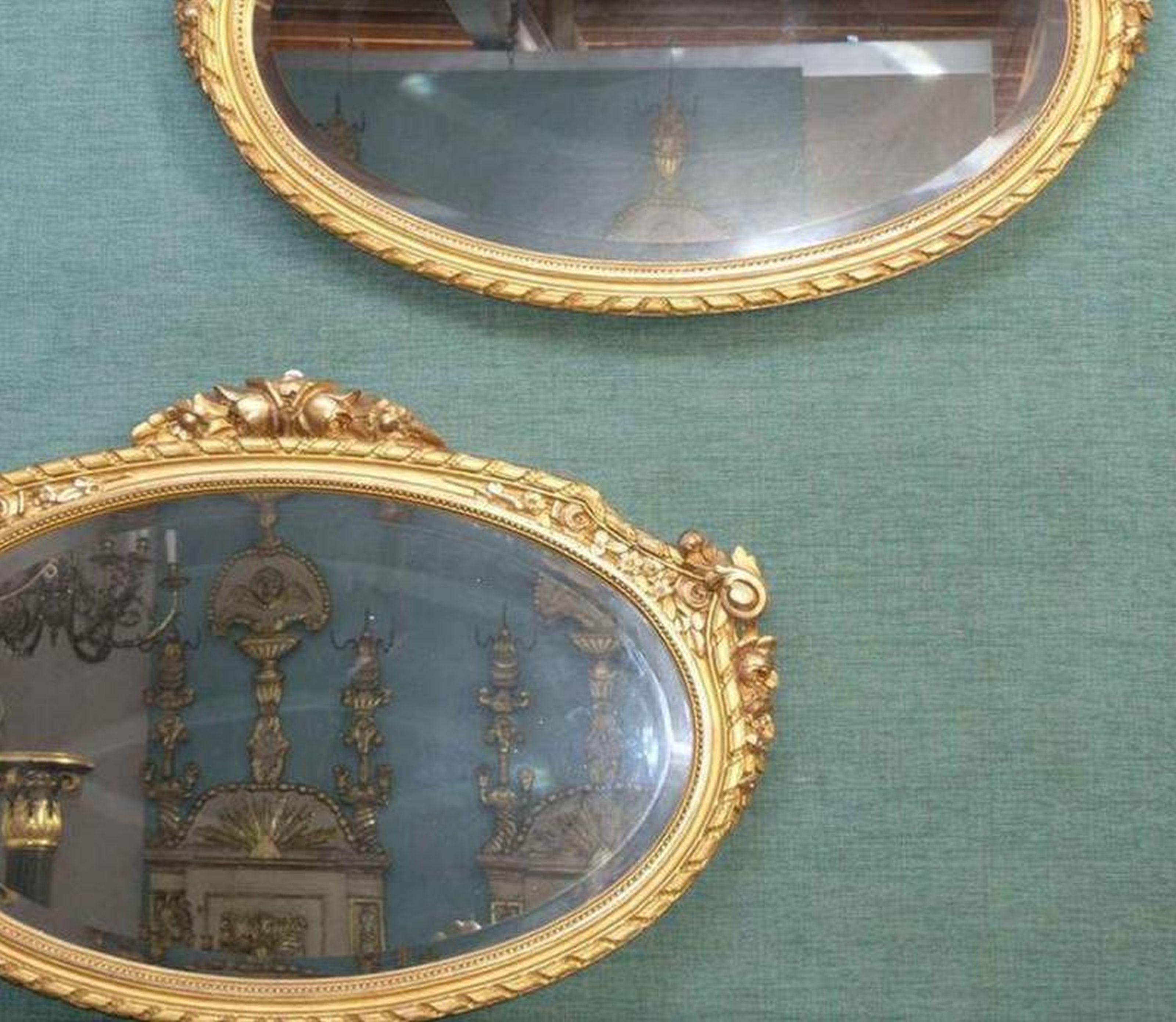 Carved Pair of Neoclassical Mirrors , circa 1780 For Sale