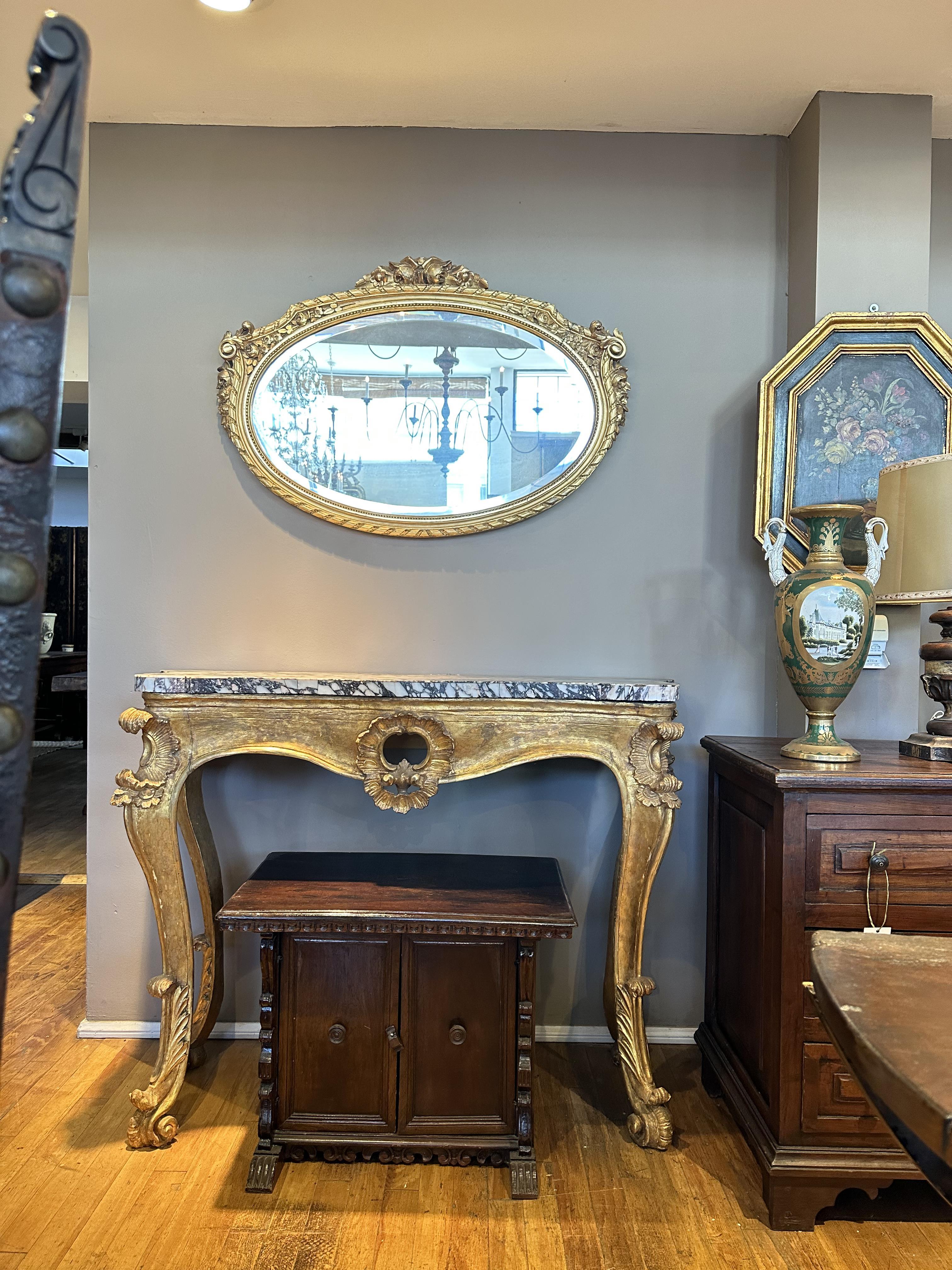 Giltwood Pair of Neoclassical Mirrors , circa 1780 For Sale
