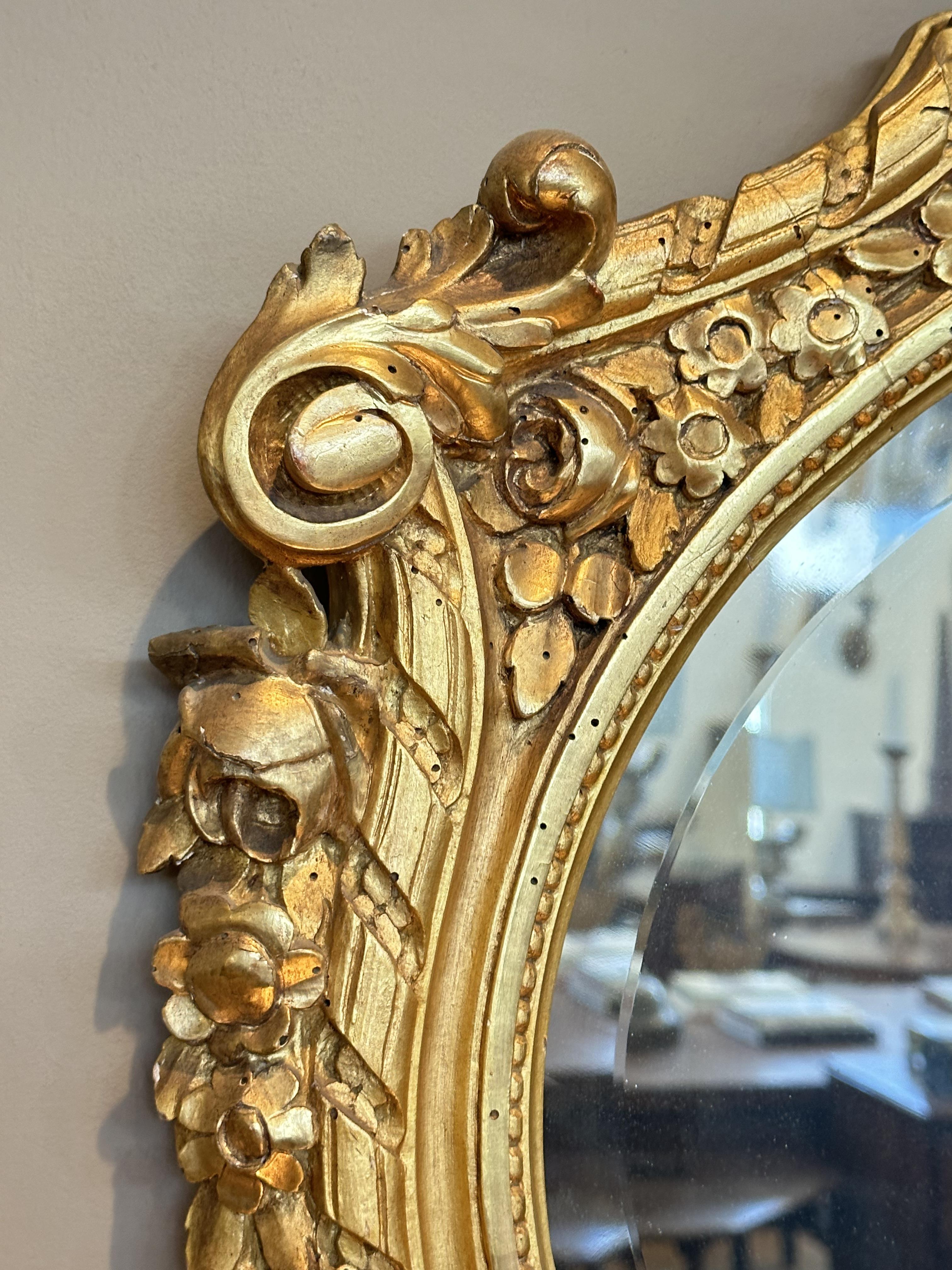Pair of Neoclassical Mirrors , circa 1780 For Sale 1