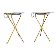 Pair of Neoclassical collapsing Side table / Gueridon
