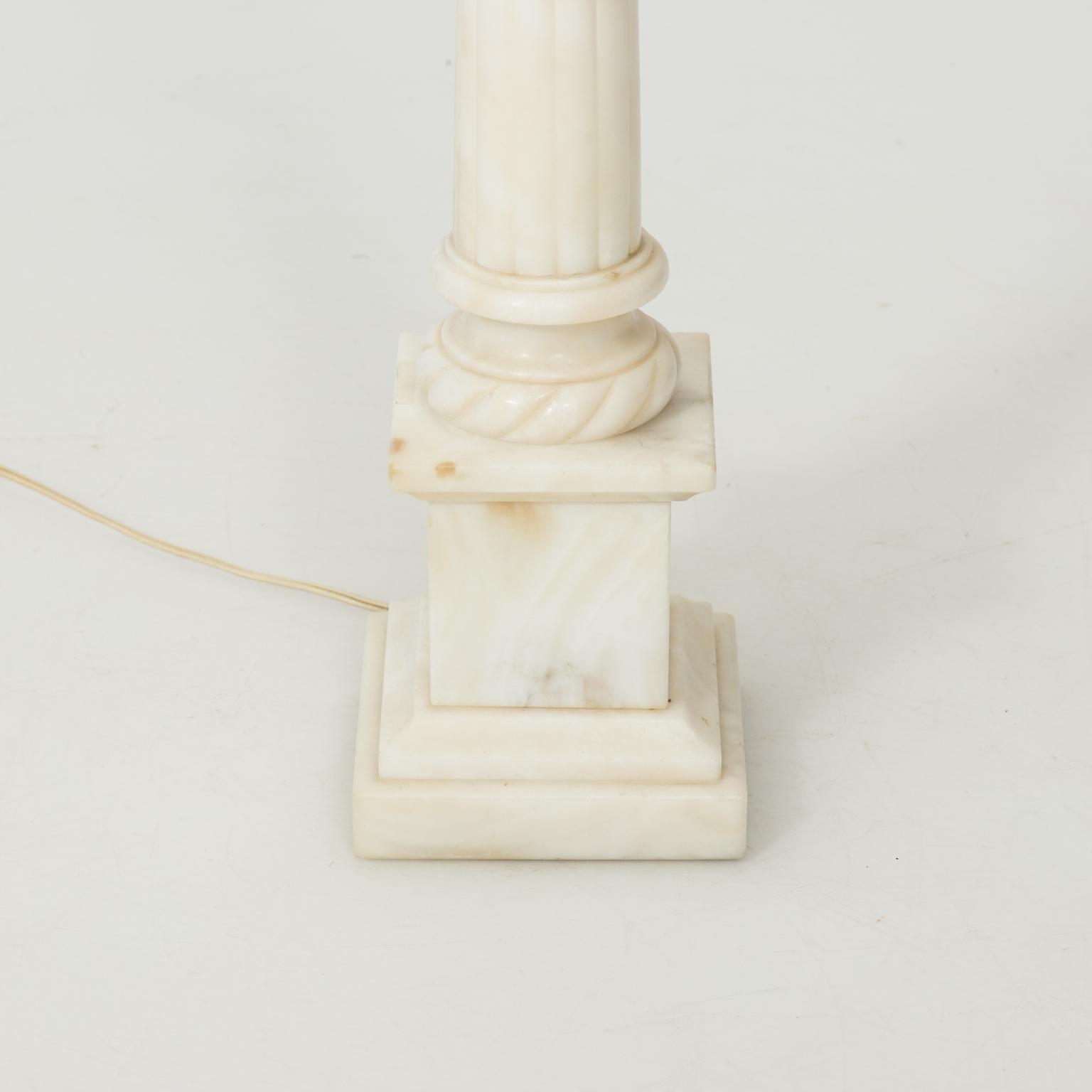 Pair of Neoclassical Column Lamps 8