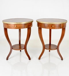 Pair of Neoclassical Drinks Tables by Baker Furniture, USA, 1970s