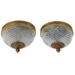 Pair of Neoclassical Flush Mount