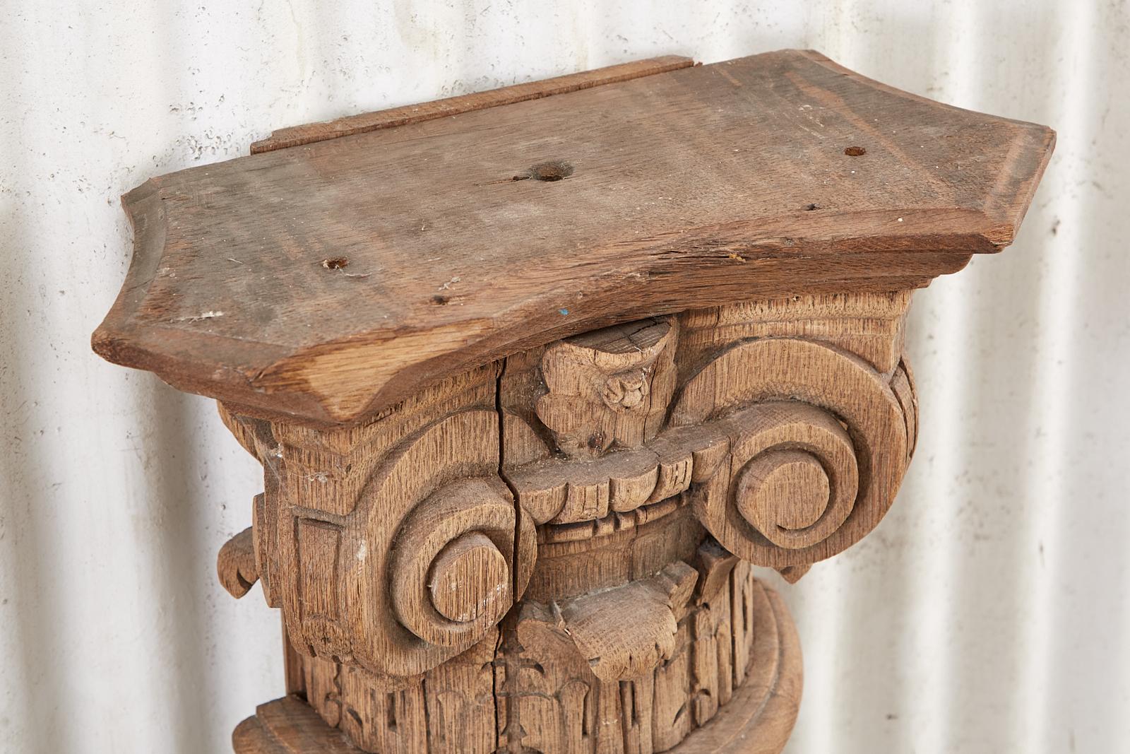 Pair of Neoclassical Greco-Roman Ionic Corinthian Pilaster Columns 5