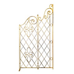 Pair of Double-Sided Neoclassical Grilles in Wrought Iron - France 1940