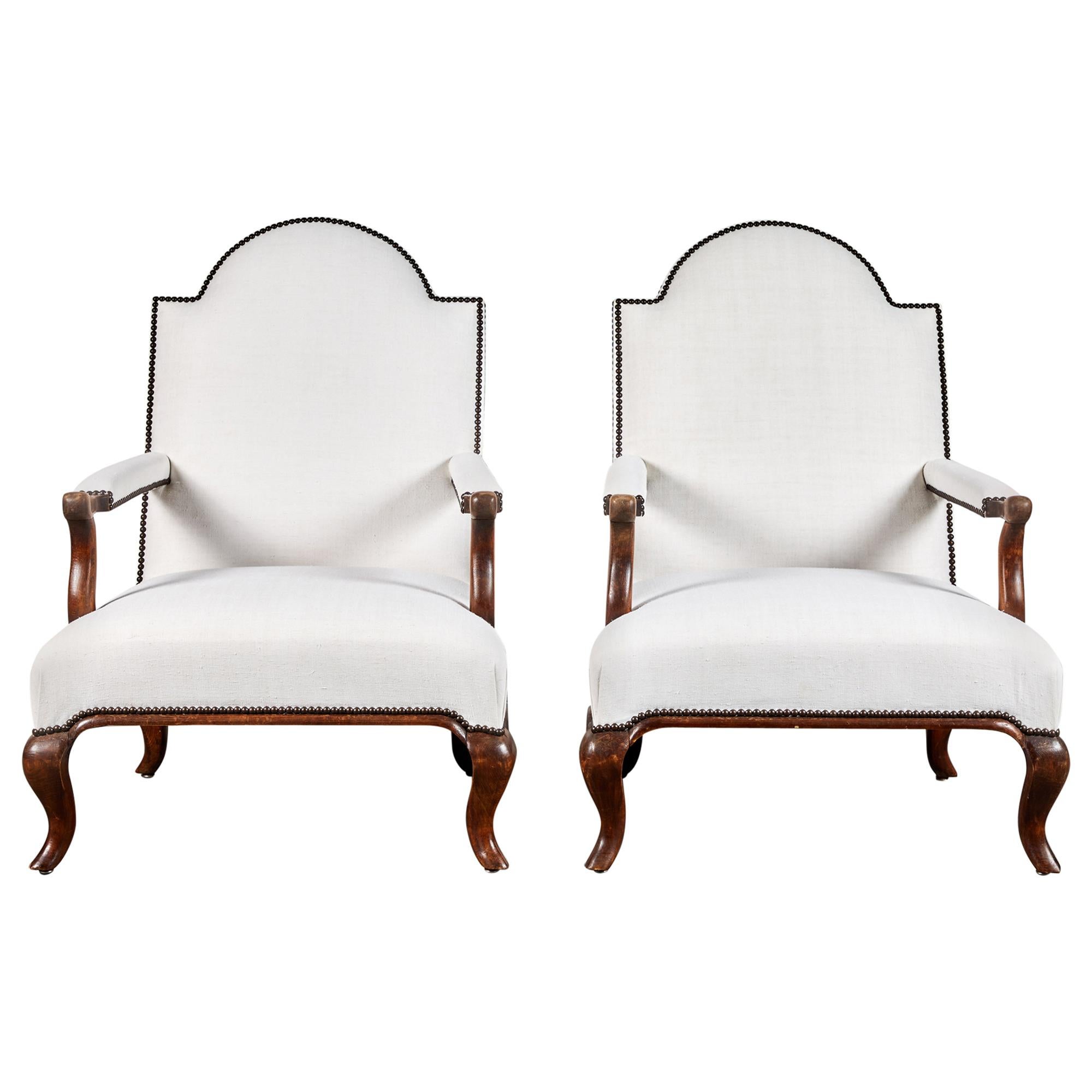 Pair of Neoclassical Italian Chairs