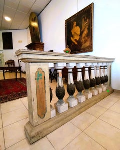 Pair of Neoclassical Lacquered Balustrades